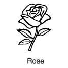 "Clip-Art 1: Rose"