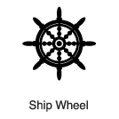 "Clip-Art 1: Ship Wheel"