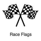 "Clip-Art 2: Race Flags"