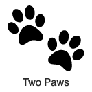 "Clip-Art 2: Two Paws"
