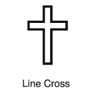 Clip-Art 1: Line Cross