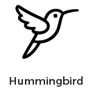 TadBlu Clip-Art: Hummingbird