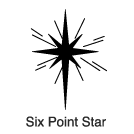 Clip-Art 1: Six Point Star