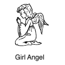 Clip-Art 1: Girl Angel