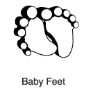 Clip-Art 1: Baby Feet