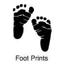 Clip-Art 1: Foot Prints