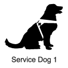 Clip-Art 2: Service Dog 1