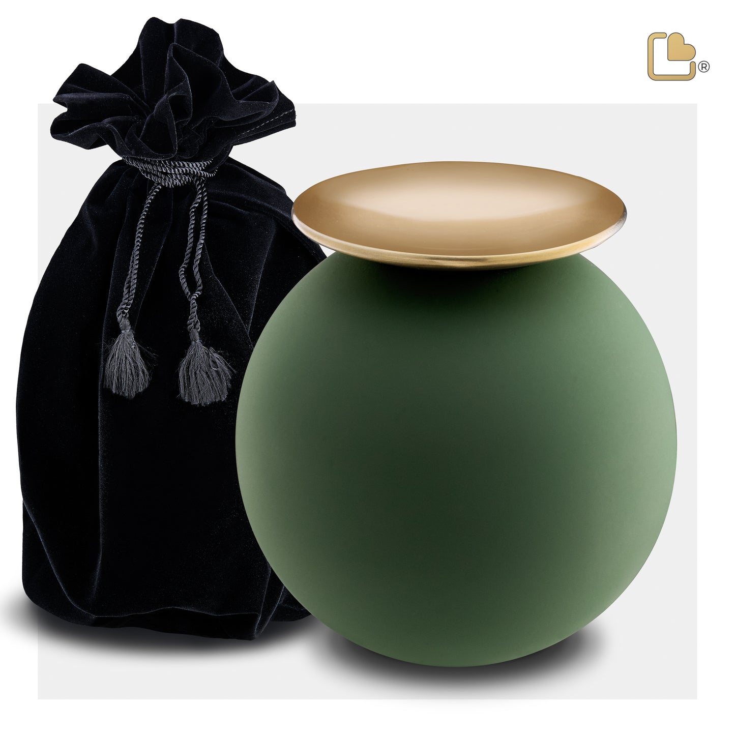Crescent™ Sphere Sage Green & Brushed Gold (Adult) - A1071*