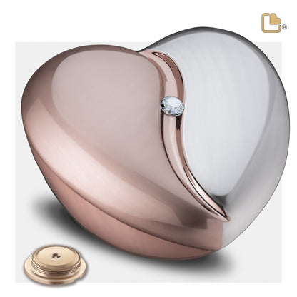 HeartFelt™ Brushed Rose Gold w/Crystal (Adult) - A1110*