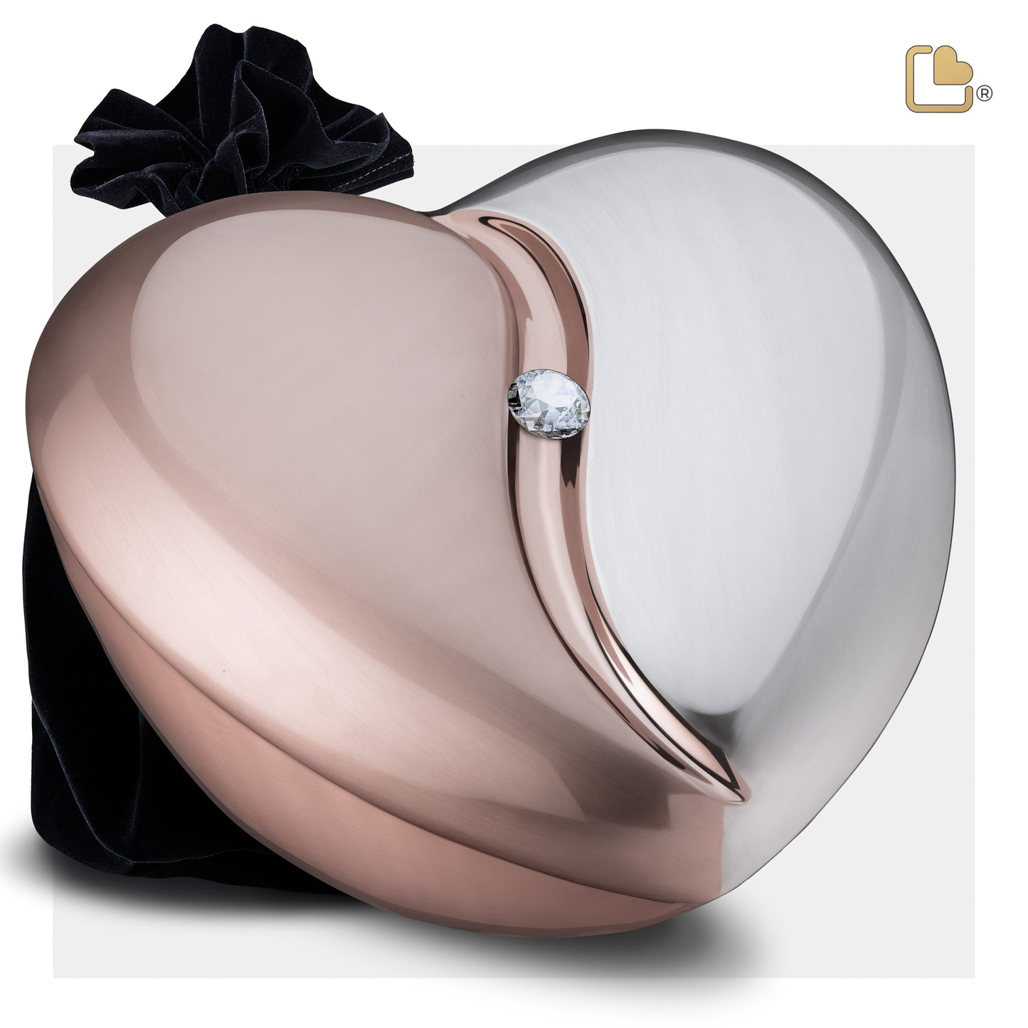 HeartFelt™ Brushed Rose Gold w/Crystal (Adult) - A1110*