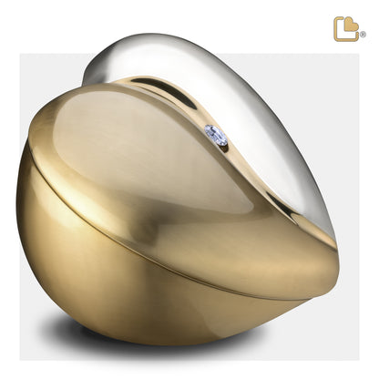 HeartFelt™ Brushed Gold w/Crystal (Adult) - A1111*