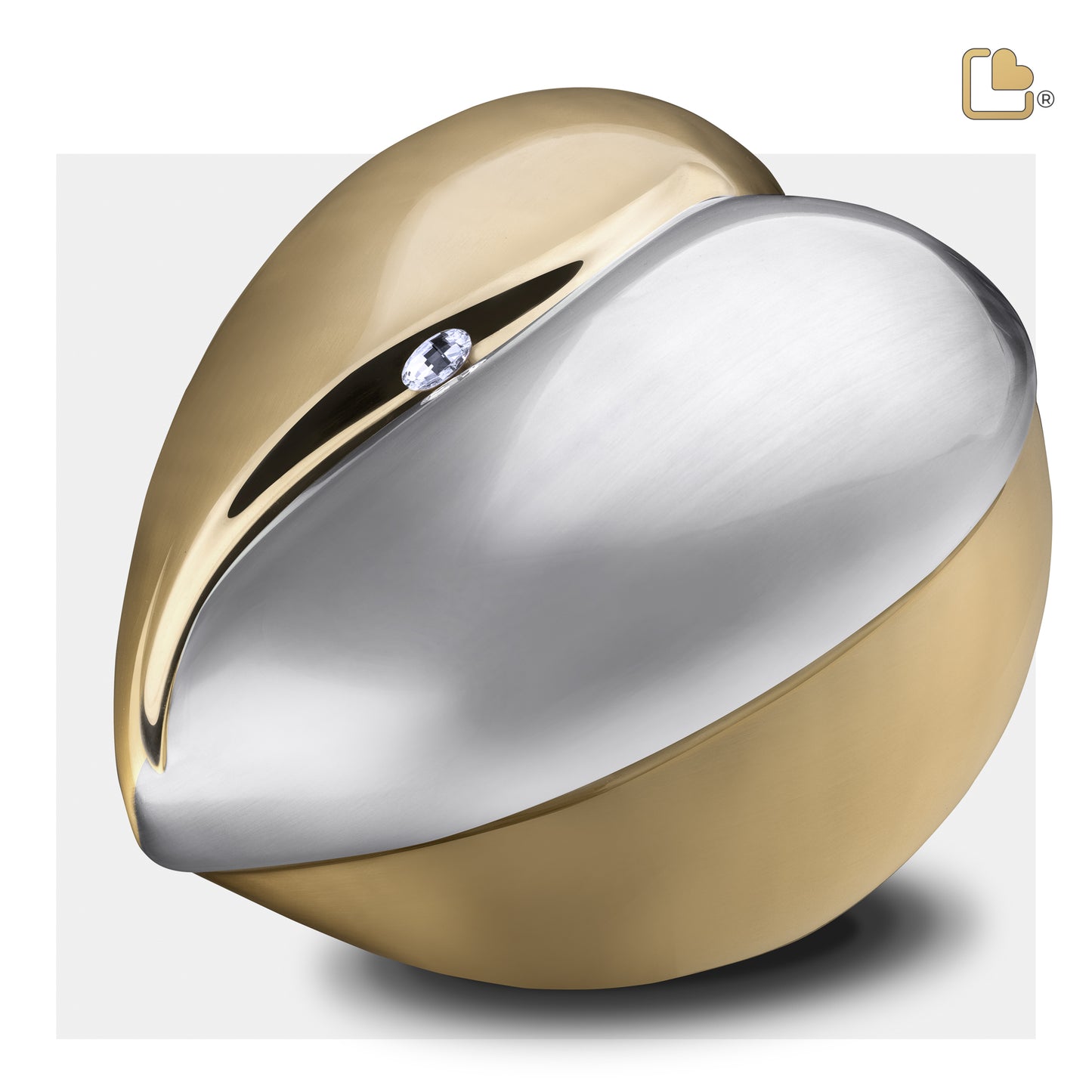 HeartFelt™ Brushed Gold w/Crystal (Adult) - A1111*