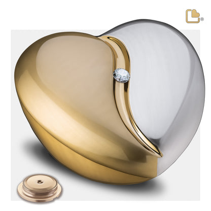 HeartFelt™ Brushed Gold w/Crystal (Adult) - A1111*