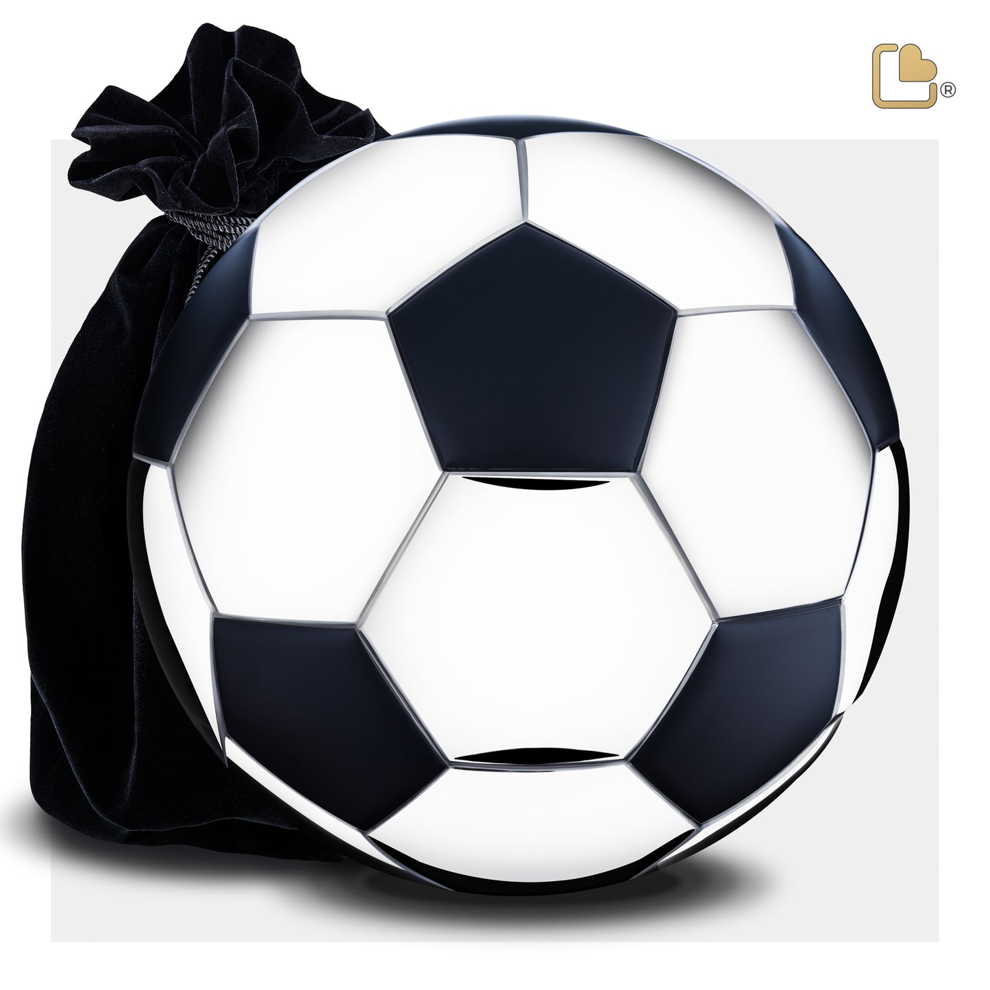 Soccer Ball Polished Silver (Adult) - A1150*