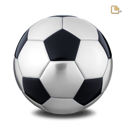 Soccer Ball Matte Black & Brushed Pewter (Adult) - A1151*