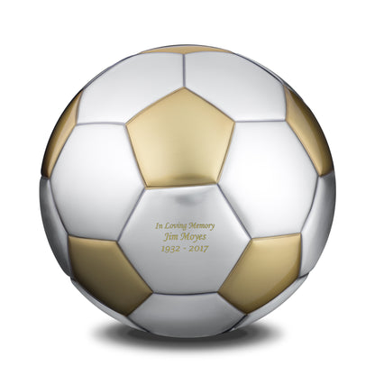 Soccer Ball Brushed Gold & Brushed Pewter (Adult) - A1152*