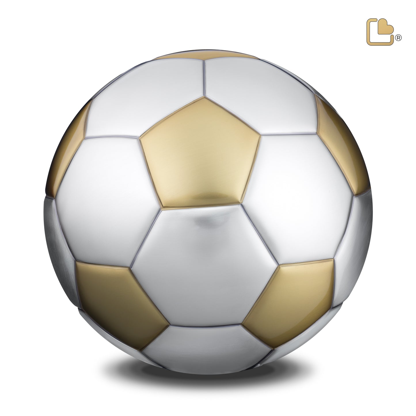 Soccer Ball Brushed Gold & Brushed Pewter (Adult) - A1152*