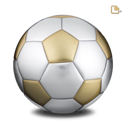 Soccer Ball Brushed Gold & Brushed Pewter (Adult) - A1152*