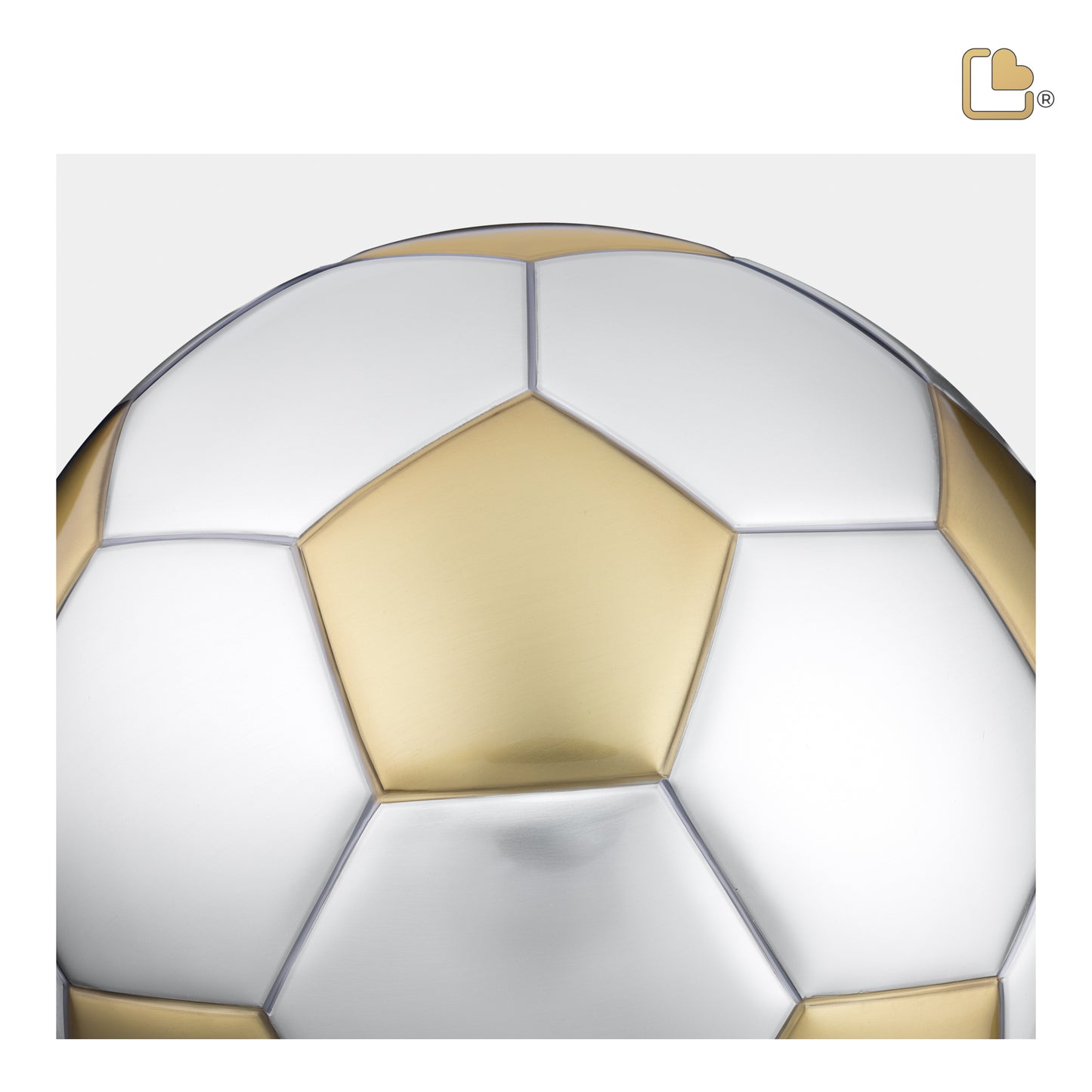 Soccer Ball Brushed Gold & Brushed Pewter (Adult) - A1152*