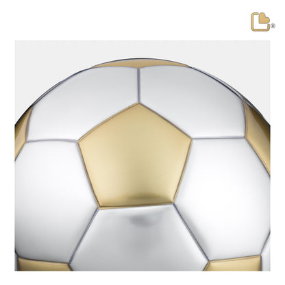 Soccer Ball Brushed Gold & Brushed Pewter (Adult) - A1152*