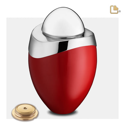 Amore™ Red & Polished Silver (Adult) - A363*