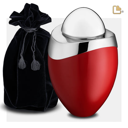 Amore™ Red & Polished Silver (Adult) - A363*