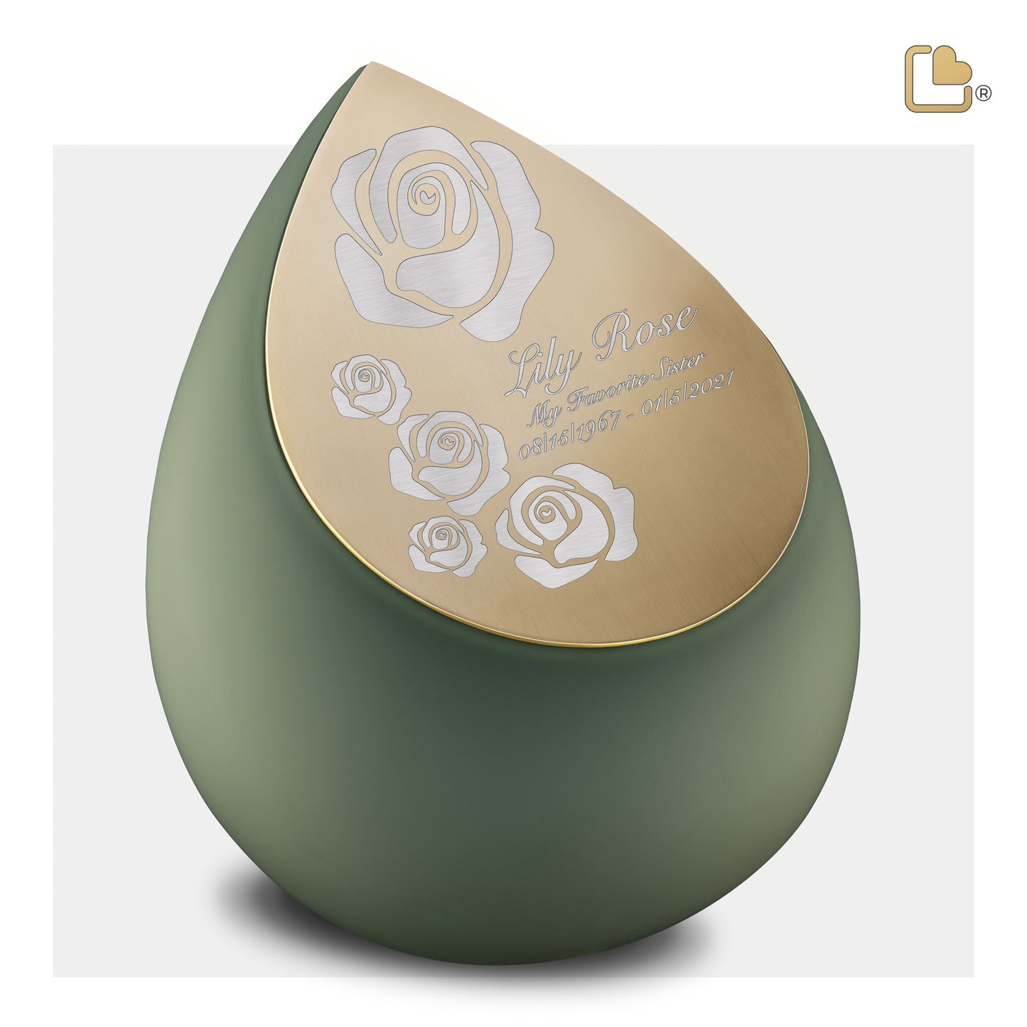 Drop™ Sage Green & Brushed Gold (Adult) - A585*