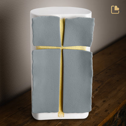 Holy Cross Silver Grey & White (Adult) - CA140*