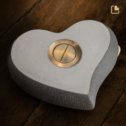 Heart with Butterfly Accent Moss & Yellow (Keepsake) - CK170*