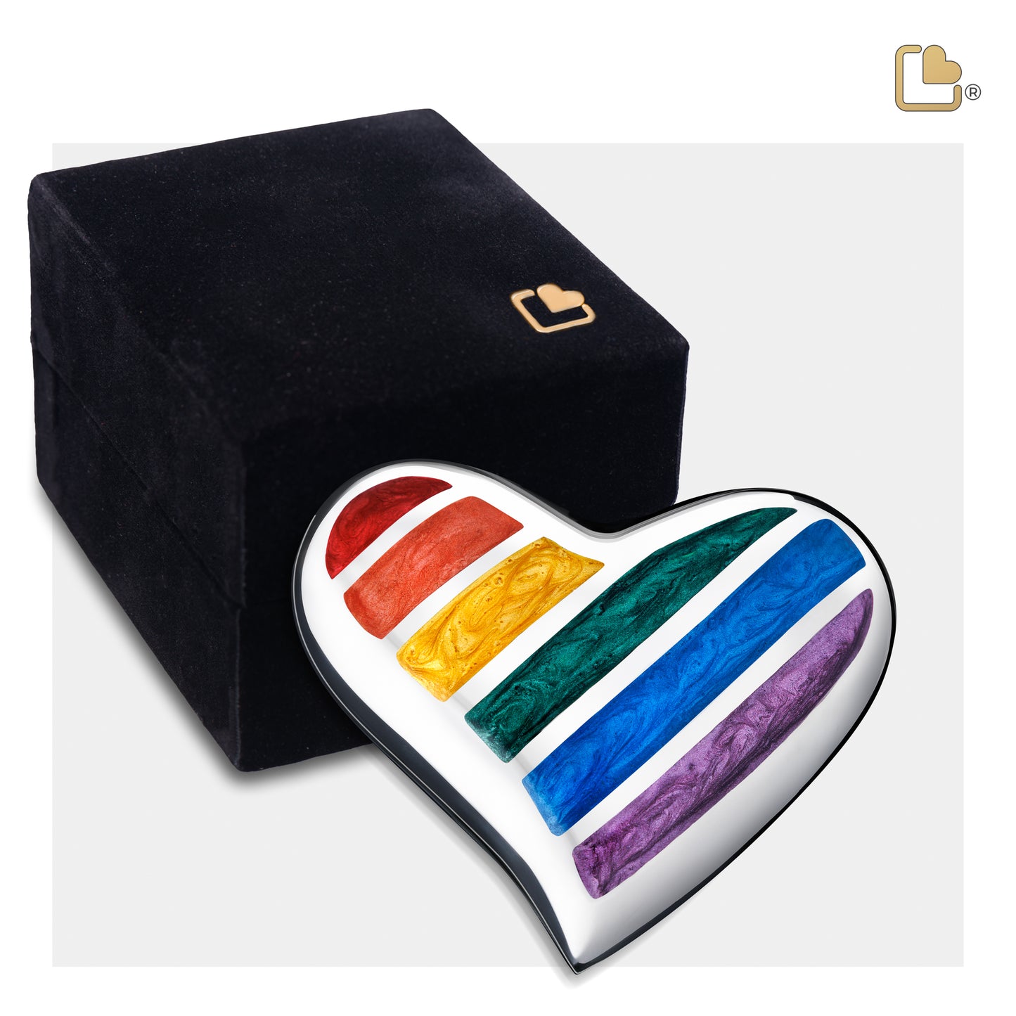 Pride Rainbow (Keepsake Heart) - H222