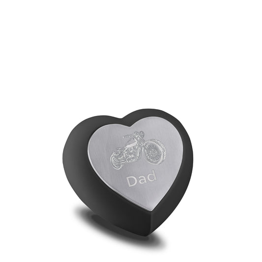 Drop Black (Keepsake Heart) - H583