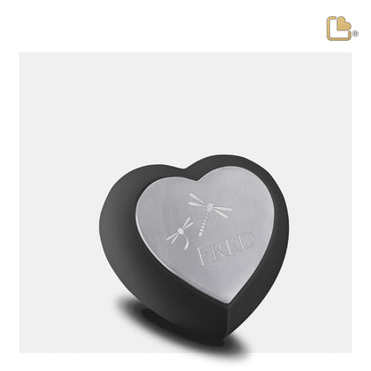 Drop Black (Keepsake Heart) - H583