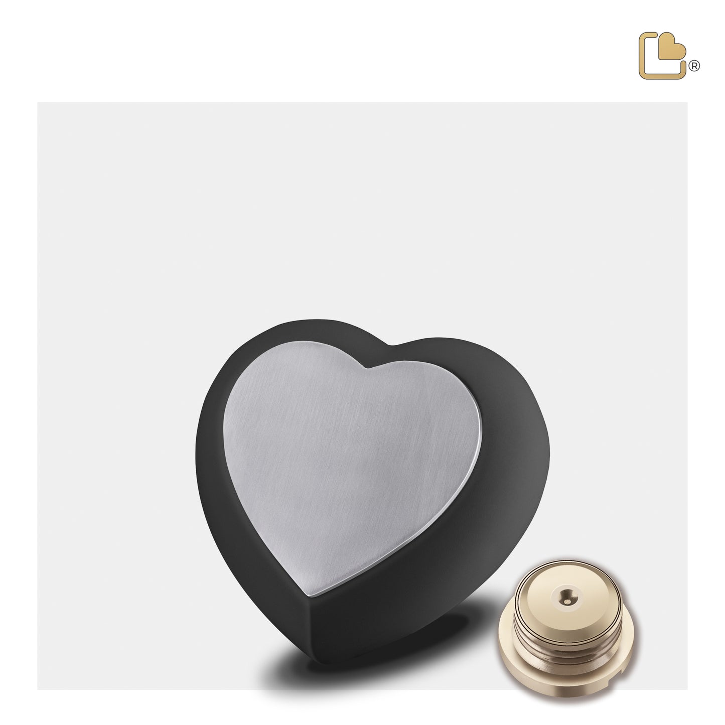 Drop Black (Keepsake Heart) - H583