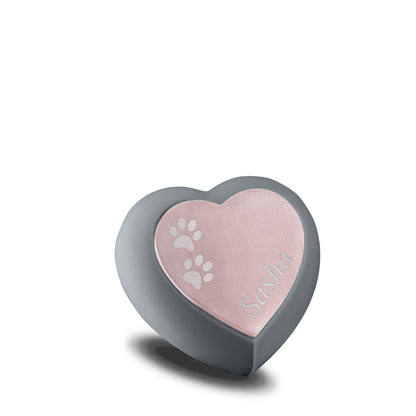 Drop™ Grey & Rose Gold (Keepsake Heart) - H584*