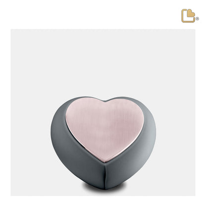 Drop™ Grey & Rose Gold (Keepsake Heart) - H584*