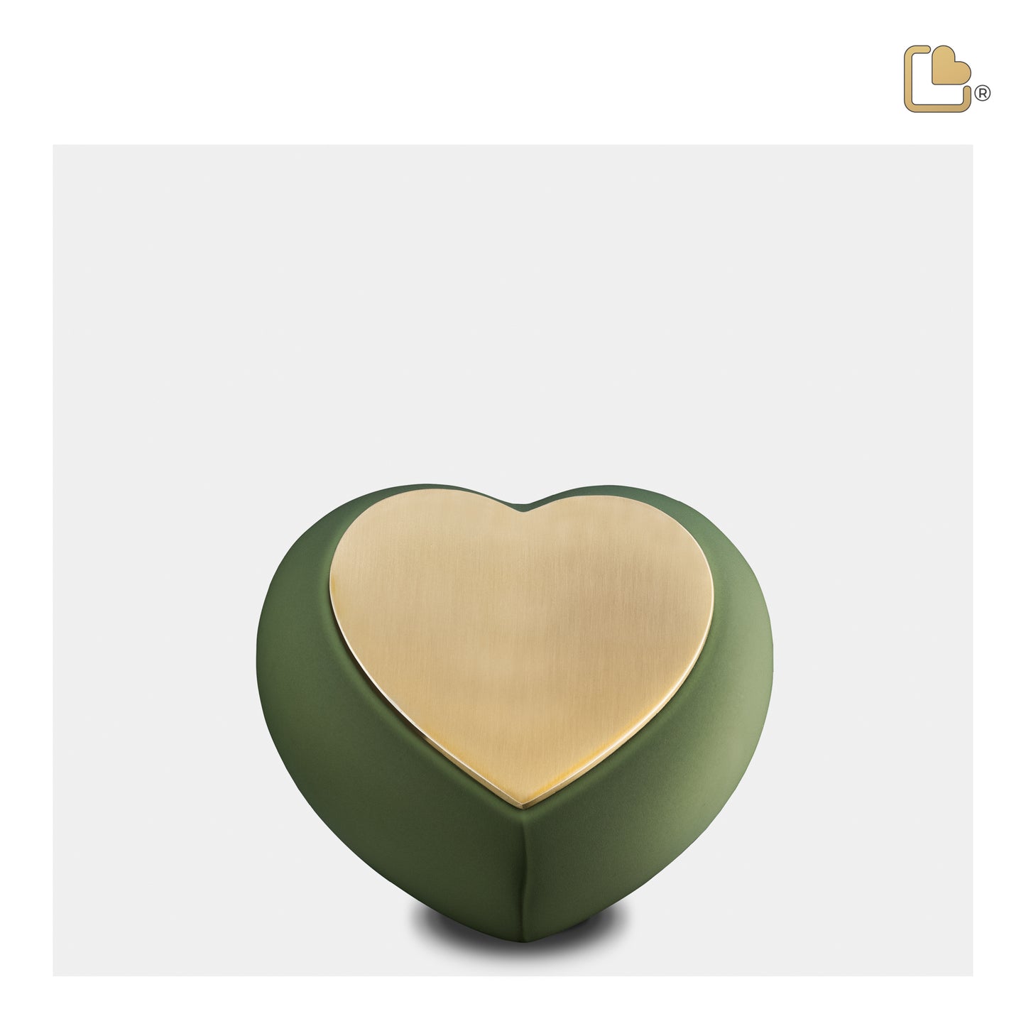 Drop™ Sage Green & Brushed Gold (Keepsake Heart) - H585*