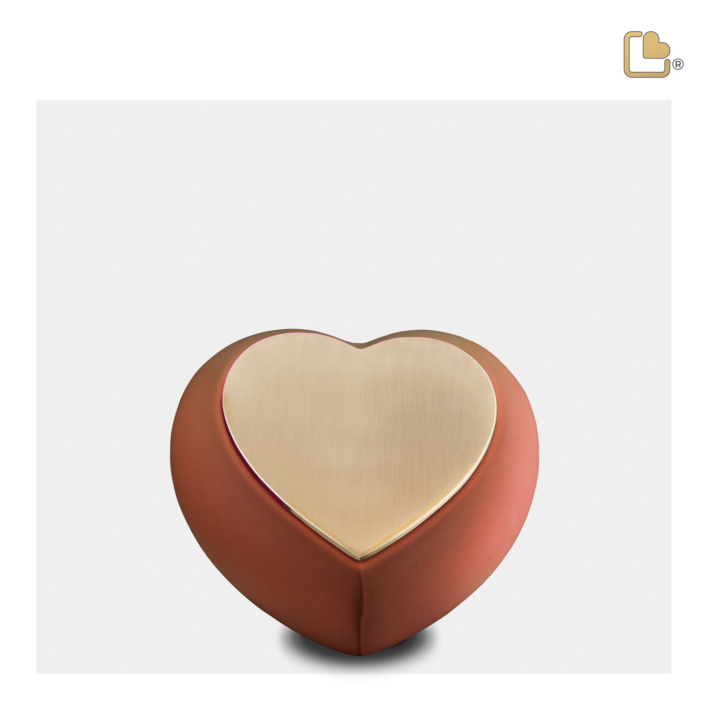 Drop™ Terracotta & Brushed Gold (Keepsake Heart) - H587*