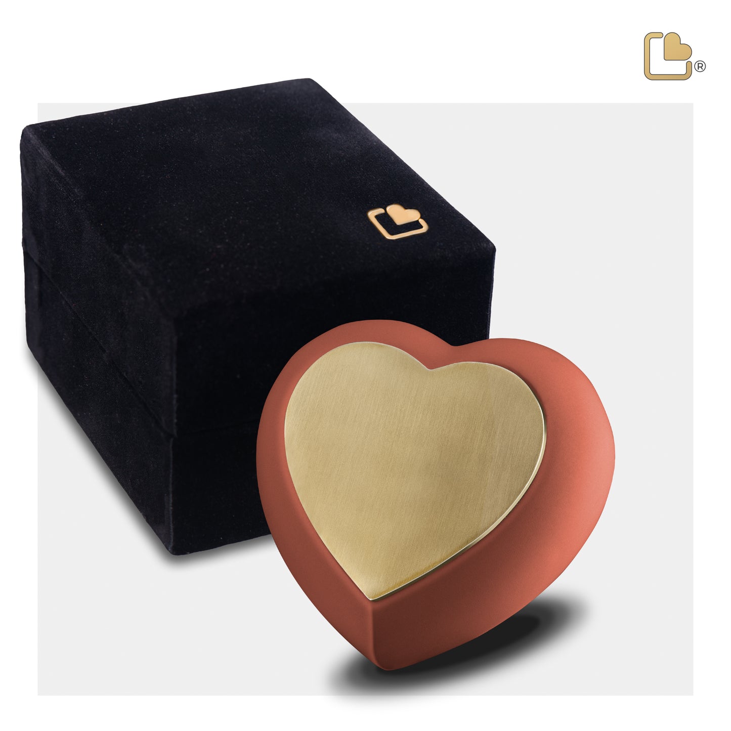 Drop™ Terracotta & Brushed Gold (Keepsake Heart) - H587*