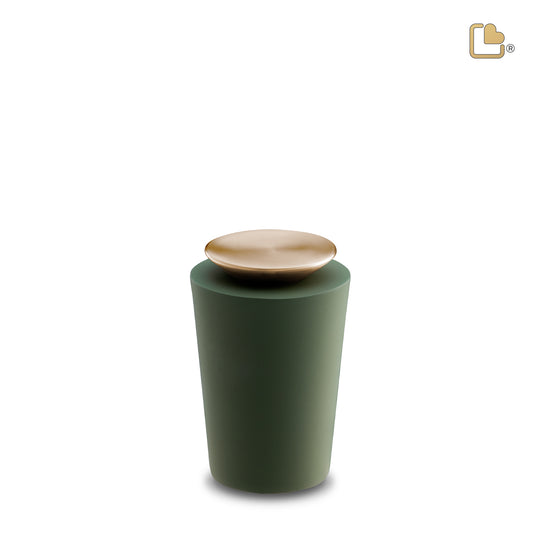 Crescent™ Tall Sage Green & Brushed Gold (Keepsake) - K1070*