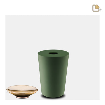 Crescent™ Tall Sage Green & Brushed Gold (Keepsake) - K1070*