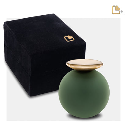 Crescent™ Sphere Sage Green & Brushed Gold (Keepsake) - K1071*