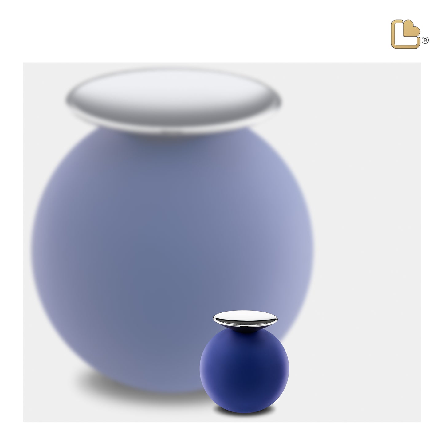 Crescent™ Sphere Navy & Polished Silver (Keepsake) - K1073*