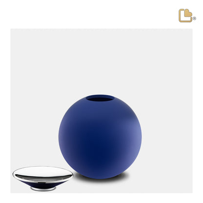 Crescent™ Sphere Navy & Polished Silver (Keepsake) - K1073*