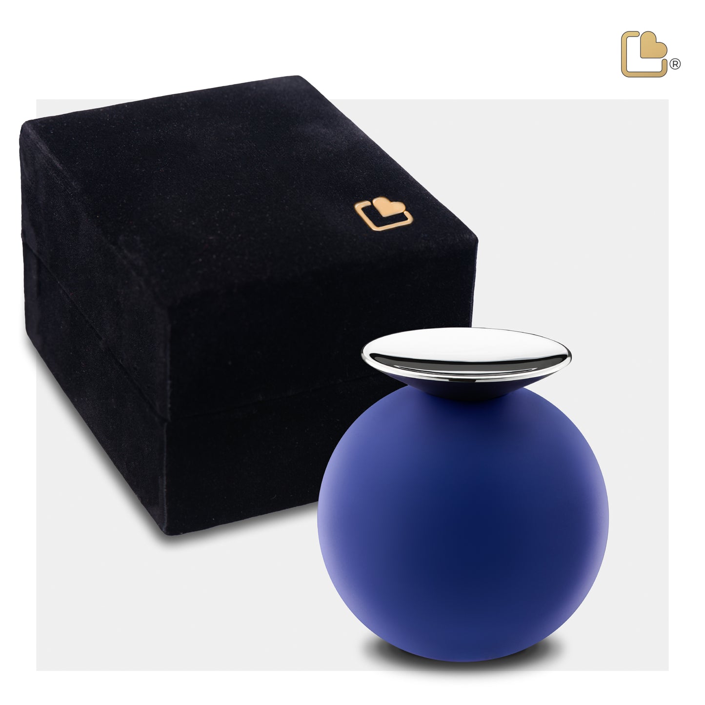 Crescent™ Sphere Navy & Polished Silver (Keepsake) - K1073*