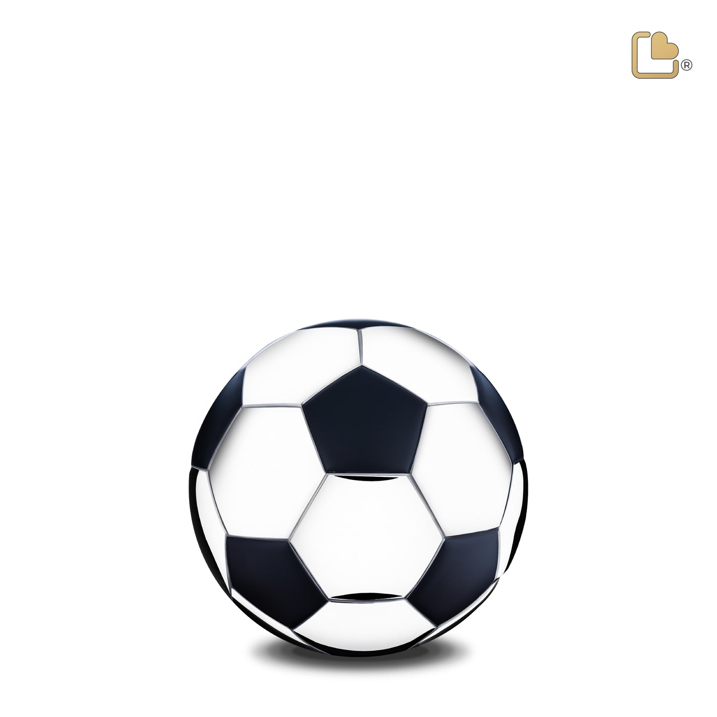 Soccer Ball Polished Silver (Keepsake) - K1150*