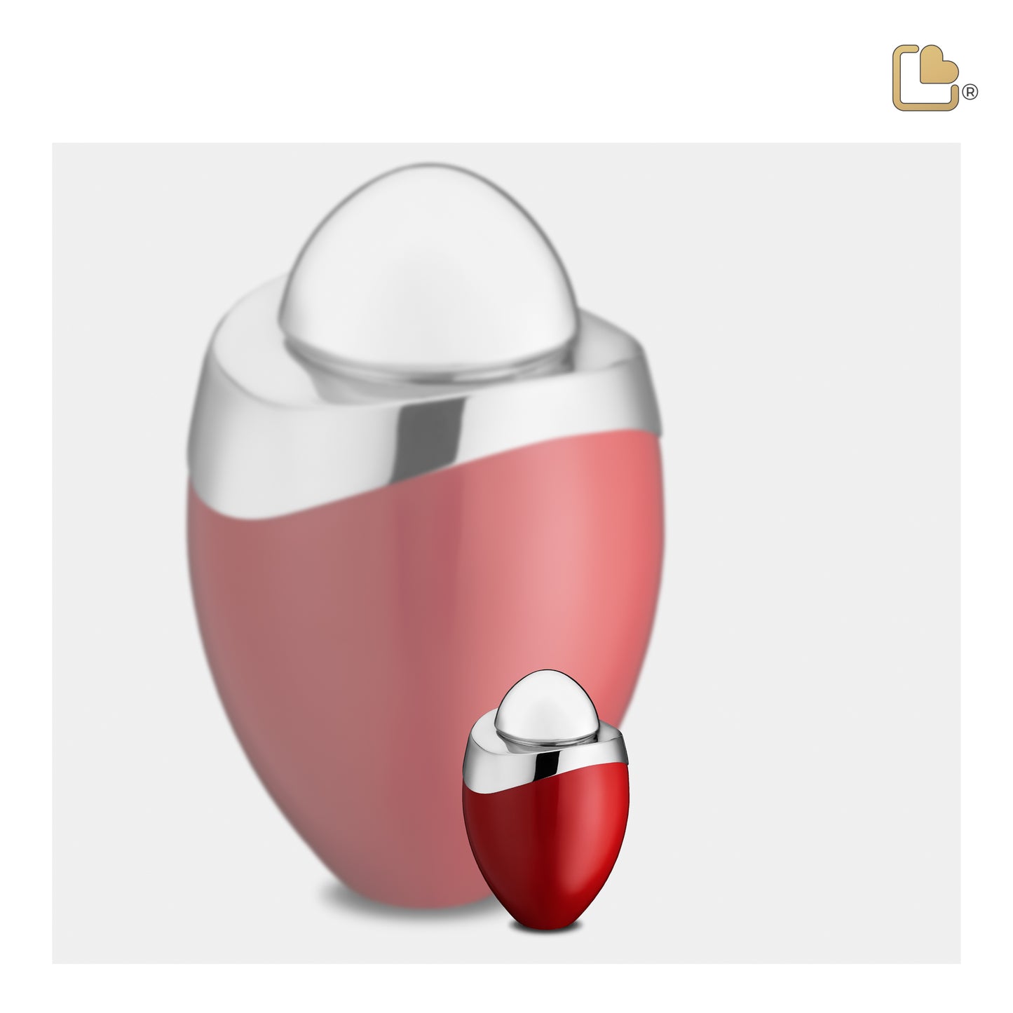 Amore™ Red & Polished Silver (Keepsake) - K363*