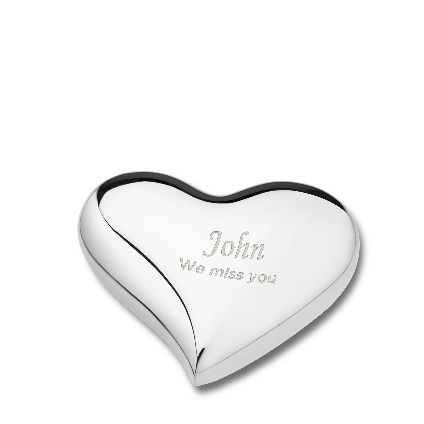 Bright Silver (Keepsake Heart) - K603