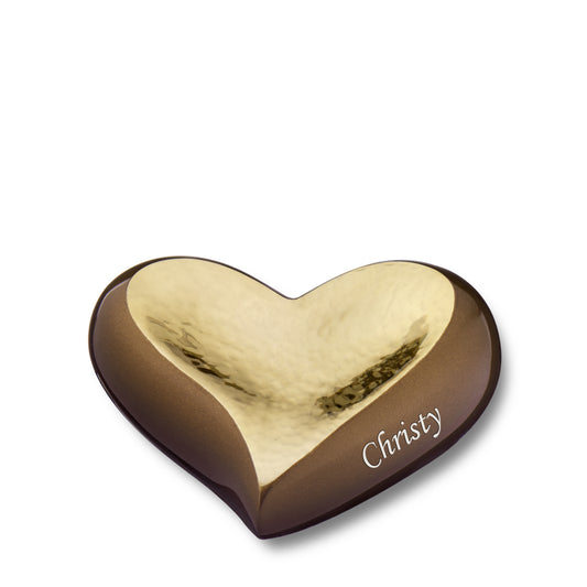 Hammered Gold Bronze (Keepsake Heart) - K610