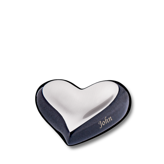 Brushed Pewter Midnight (Keepsake Heart) - K611