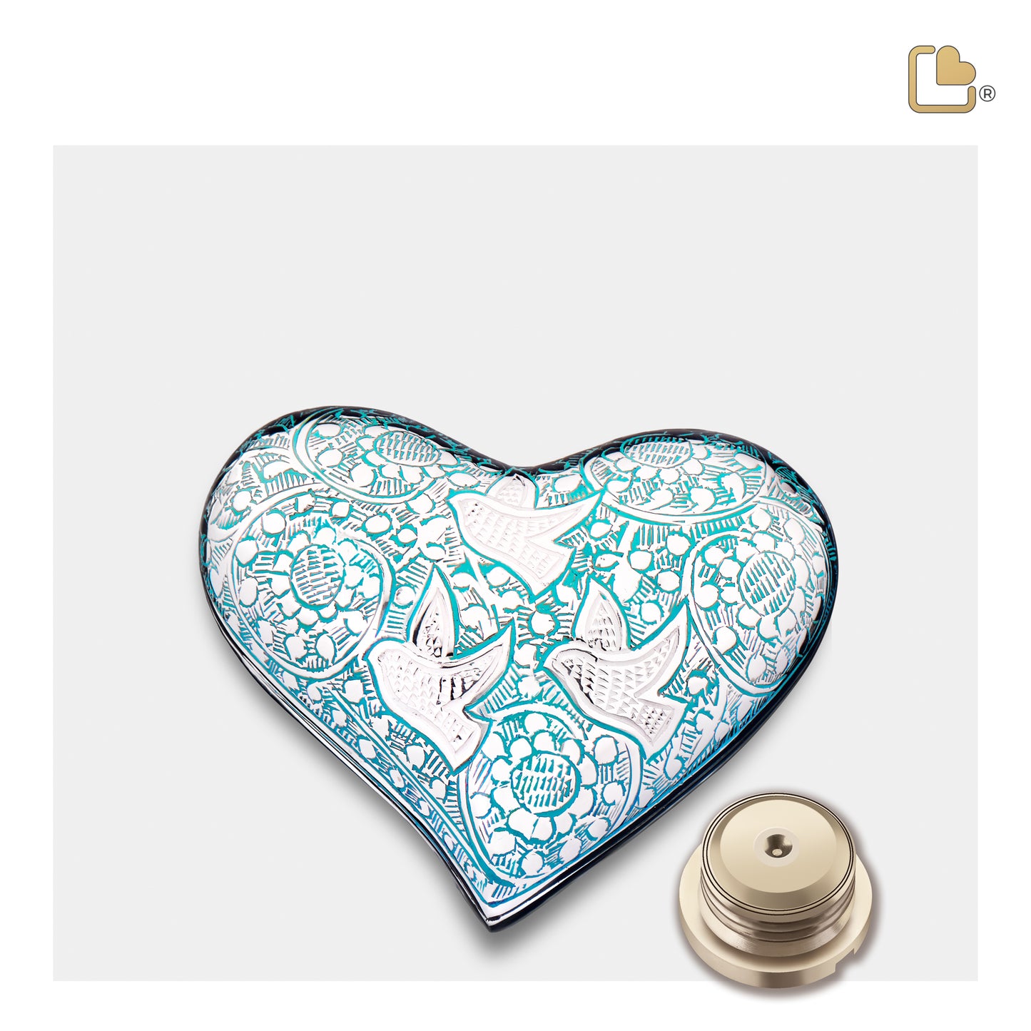 Soaring Doves (Keepsake Heart) - K632